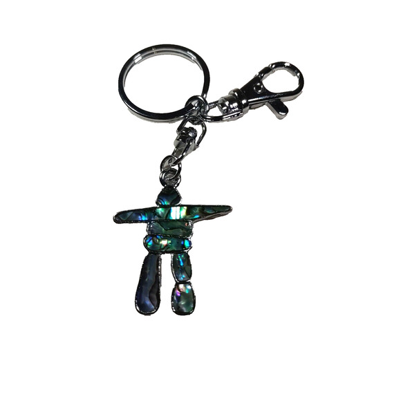 Oster Shell Man Green Keychain Purse Luggage Clip - Picture 3 of 6